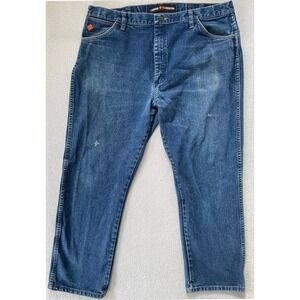 Wrangler Mens 40x30 Original Fit Jeans Blue Flame Resistant FR 13MWZ Work Pants